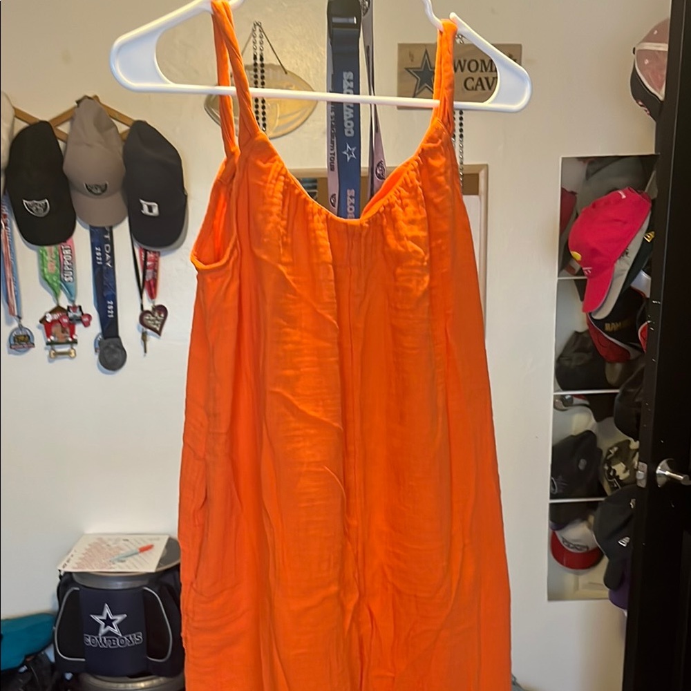 Orange Old Navy Maxi dress